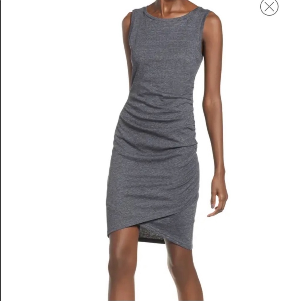 Leith Charcoal Asymmetrical Dress